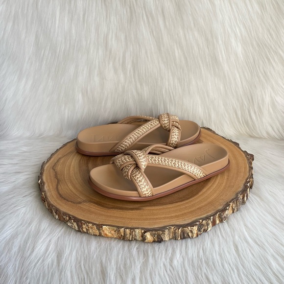 NEW Eric Javits Notti Peanut slide sandals - Picture 5 of 16